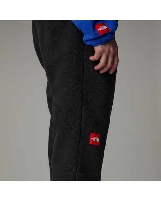 The North Face Black Logo Embroidered Fleece Pants for men