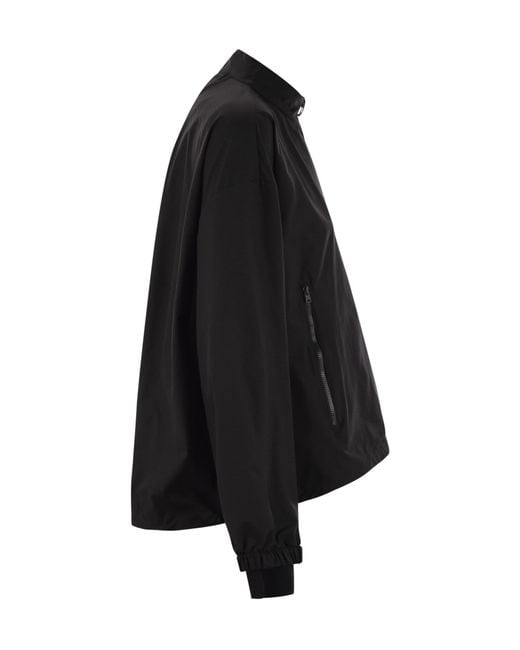 Herno Black Zip-Up Bomber Jacket