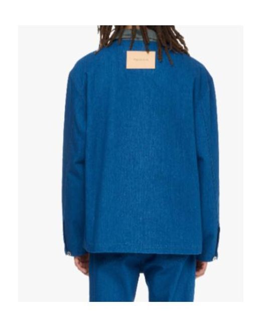 J.W. Anderson Blue Jw Anderson Patch Pocket Rugby Shirt for men