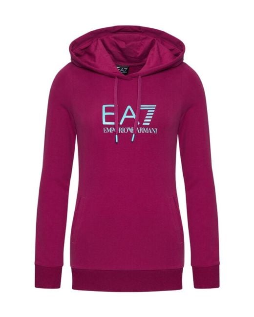 EA7 Purple Logo Details Sweater