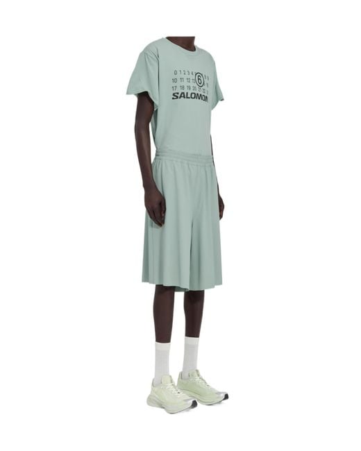 MM6 MAISON MARGIELA X SALOMON Green Bermuda Shorts for men