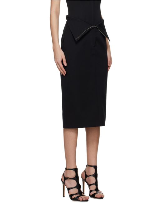 McQueen Black Midi Skirts