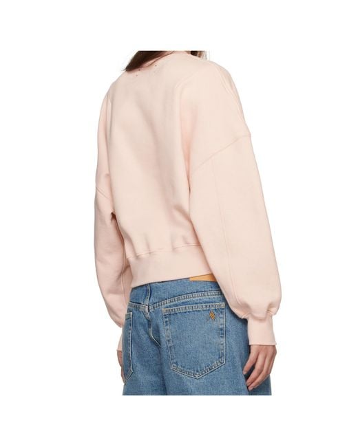 Amiri Pink Long-Sleeved Sweatshirt