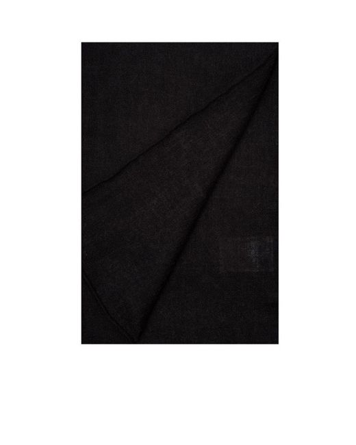 Givenchy Black Logo Detail Scarf