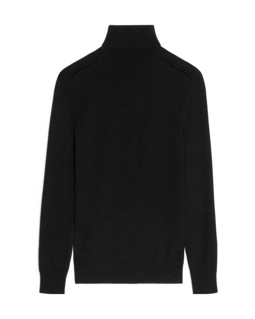 Céline Black Triomphe Turtleneck Sweater