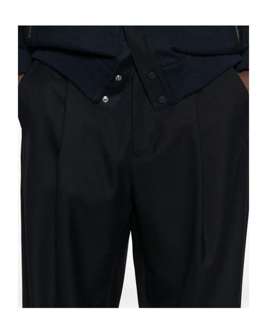 Herno Black Elasticated-Waist Trousers for men