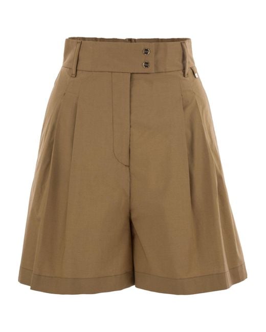 Herno Natural Button Zip-Fastening Shorts
