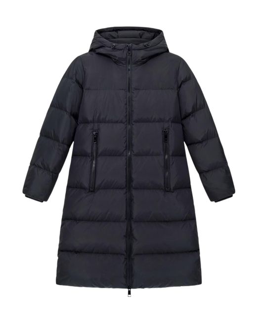 ARMANI EXCHANGE Blue Hooded Padded Jacket