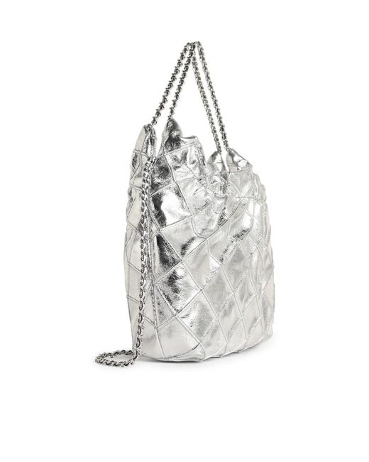 Tory Burch White Fleming Mini Crossbody Bag