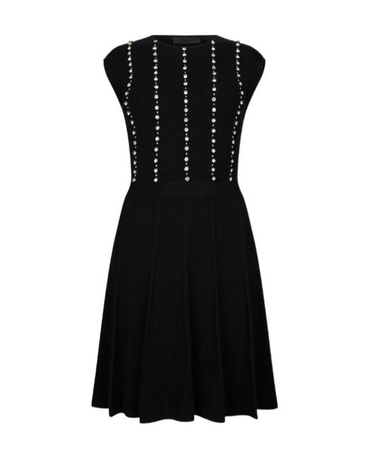 Liu Jo Black Embellishment Knit Mini Dress