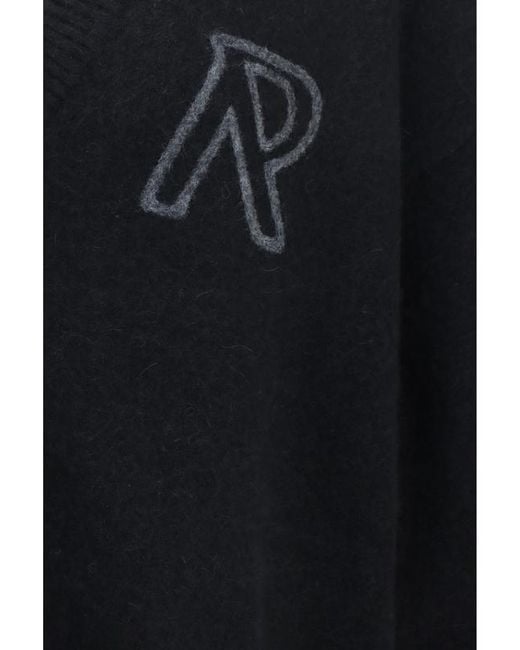 Represent Blue Long-Sleeve Knit Cardigan for men