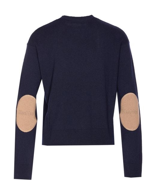 Max Mara Blue 'S Eco Crewneck Jumper
