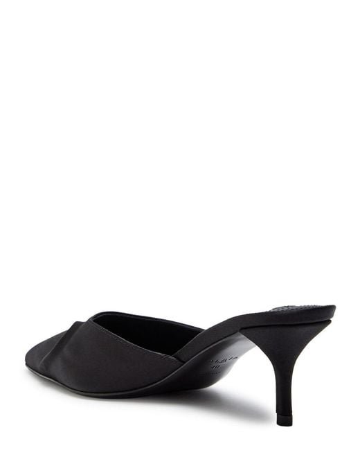 Alaïa Black Satin Mules