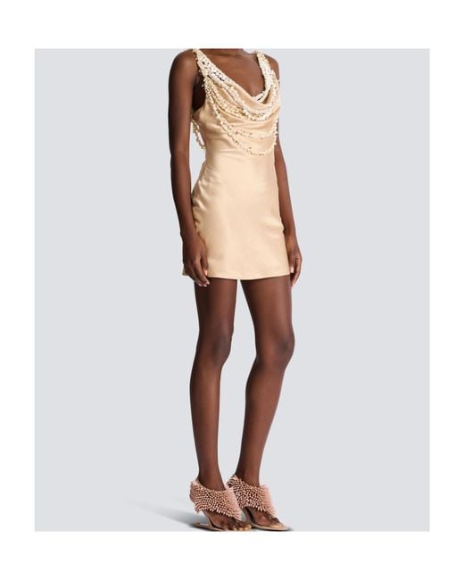 Balmain Natural Silk Shell Dress
