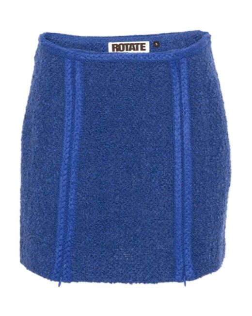 ROTATE BIRGER CHRISTENSEN Blue Mini Skirt