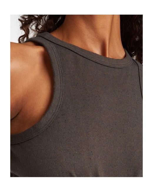 Magda Butrym Black Knotted Cotton And Silk Tank Top