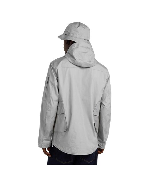 C P Company Gray Multi-Pocket Workwear Jacket for men
