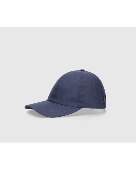 Borsalino Blue Hiker Linen Baseball Cap