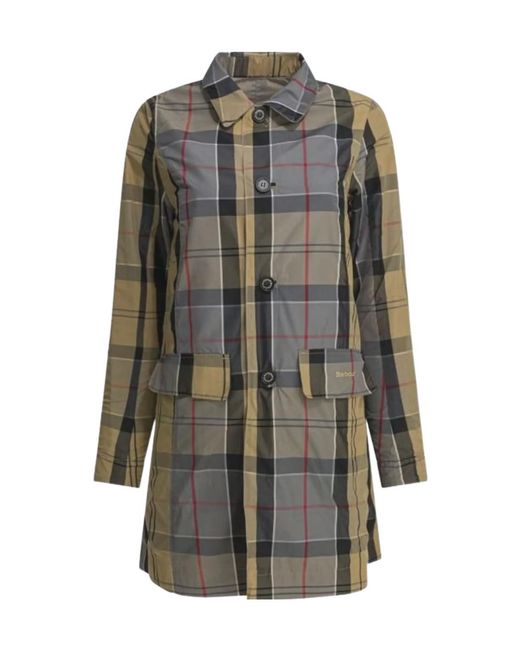 Barbour Gray Babbity Reversible Showerproof Jacket