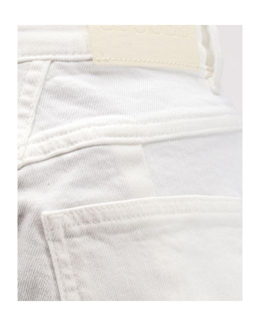 Closed White High-Rise Denim Shorts