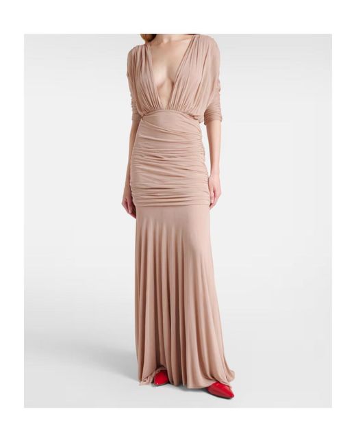 TOVE Pink Devi Semi-Sheer Maxi Dress