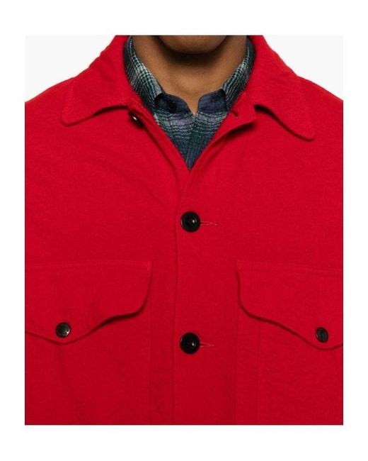 Junya Watanabe Red X Filson Buttoned Pocket Jacket for men
