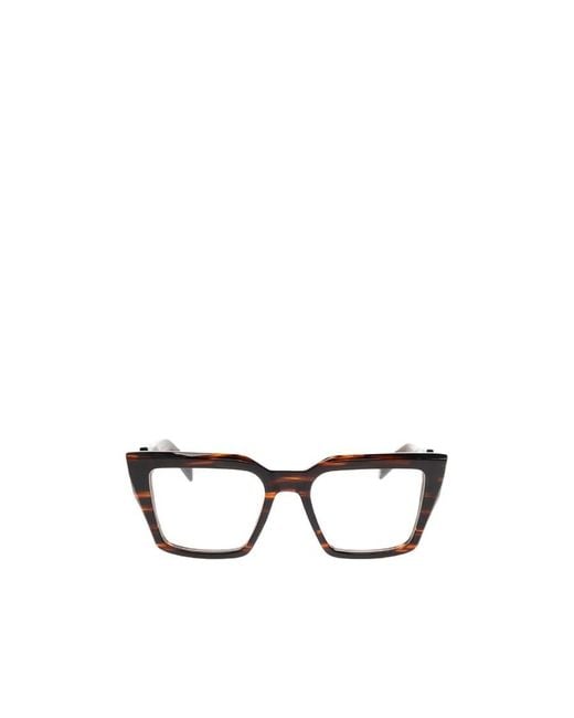 Balmain White Eyewear Square Frame Glasses