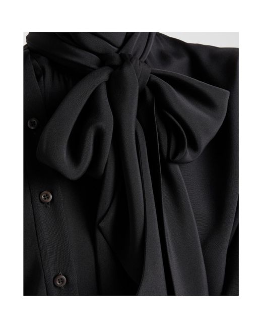 Prada Black Marocain Shirt