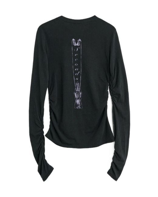 Our Legacy Black Slim Zip Long Sleeve Jumper