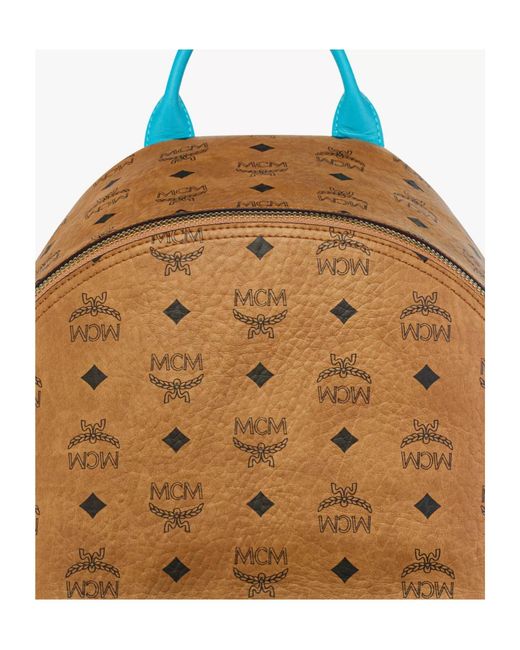 MCM Blue Dj Khaled Logo Backpack for men
