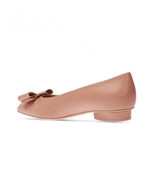 Ferragamo Pink Ferragamo Viva Ballet Flats