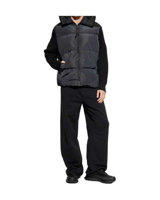 Canada Goose Black Quilted Hooded Padded Jacket for men