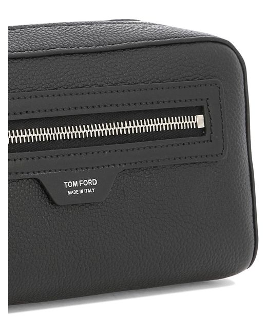 Tom Ford Black Logo Stamp Beauty Case for men
