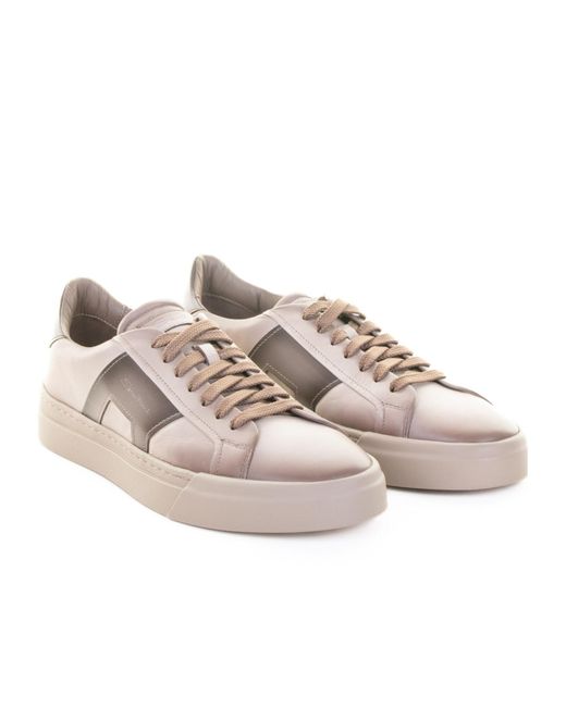 Santoni Pink Sneakers for men