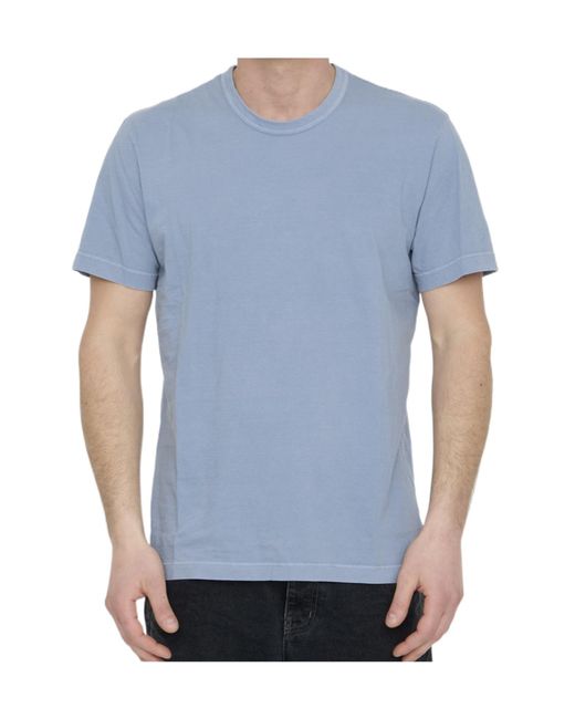 James Perse Blue Short-Sleeved Crewneck T-Shirt for men