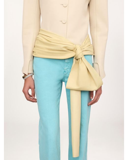Chloé White Chloé Bow-Detailed Belt