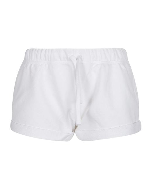 IRO White Drawstring Waist Shorts
