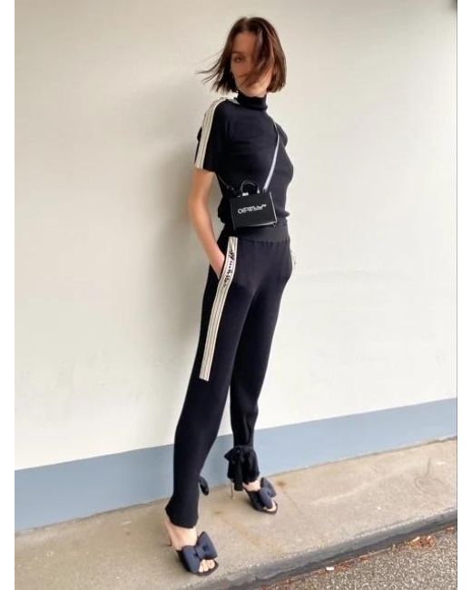 Off-White c/o Virgil Abloh Black Side Stripe-Detail Track Pants