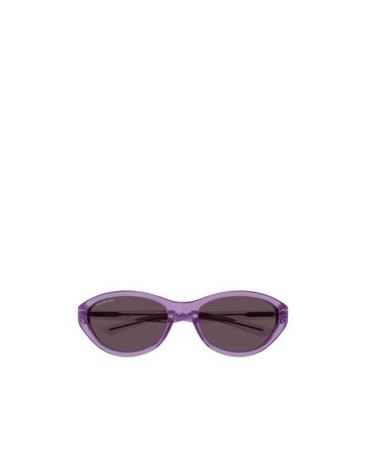 Balenciaga Purple Eyewear Cat-Eye Frame Sunglasses