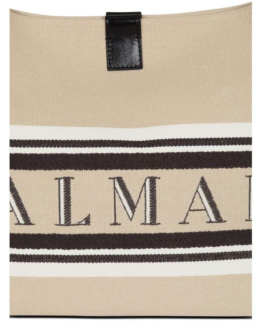 Balmain Metallic Release Logo Shoulder Bag