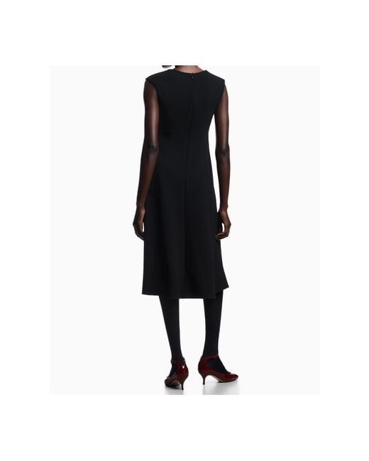 Emporio Armani Black Flared Dress