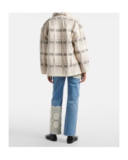 Alanui Blue Islands Diary Straight Jeans