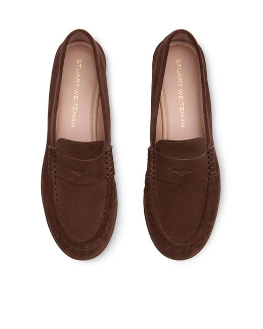 Stuart Weitzman Brown Spencer Loafer