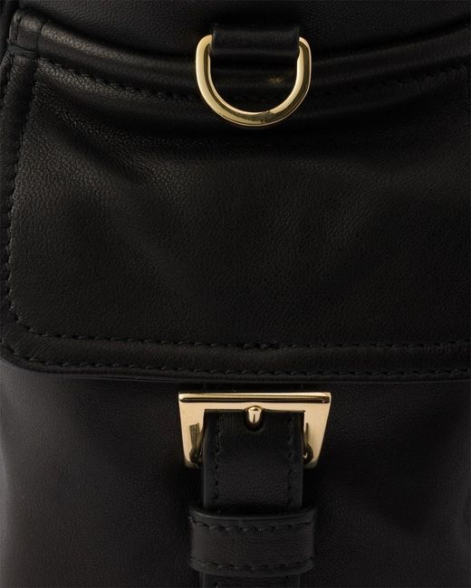 Prada Black Explore Medium Nappa Leather Tote Bag