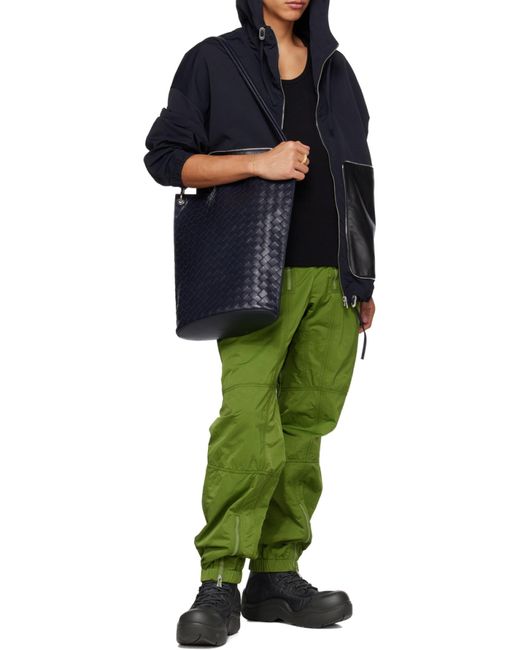 Bottega Veneta Blue Medium Knot Bucket Bag for men