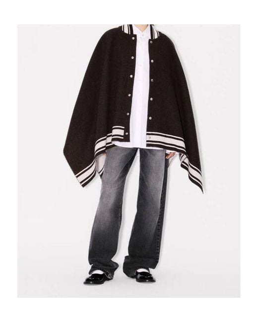 KENZO Black X Futura 2000' Poncho for men