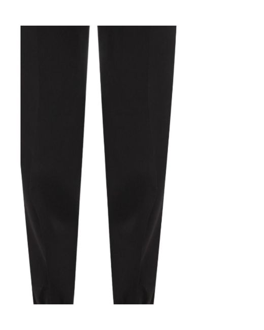 Jil Sander Black High Waist Drawstring Track Pants