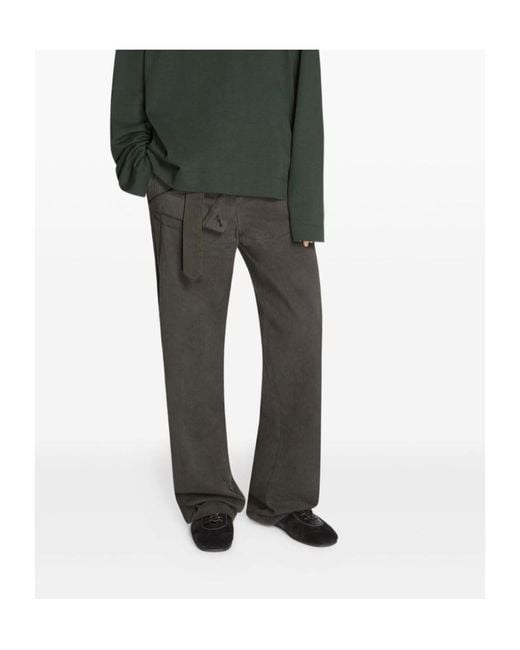 Dries Van Noten Black Lace-Up Low-Top Casual Shoes for men
