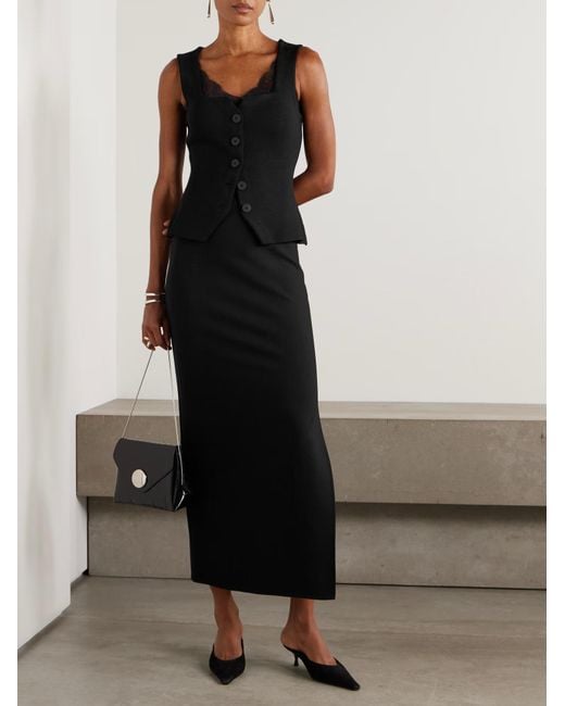 Staud Black Marisa Top