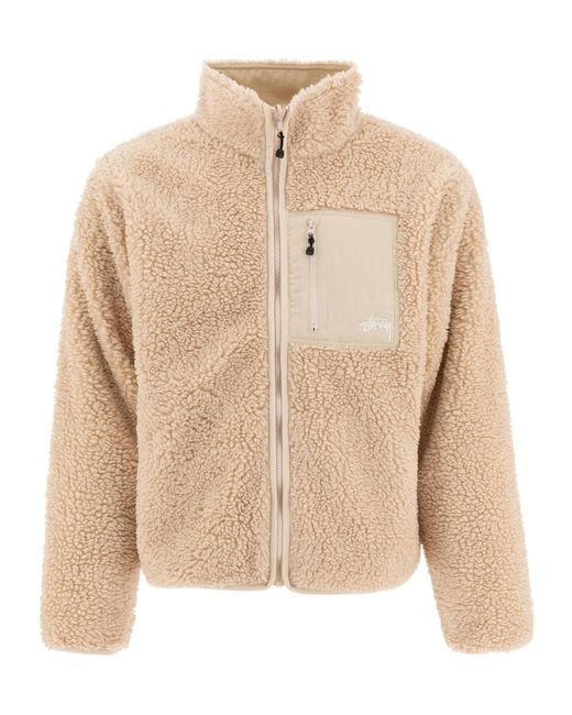 Stussy Natural Stüssy Fleece Jacket for men